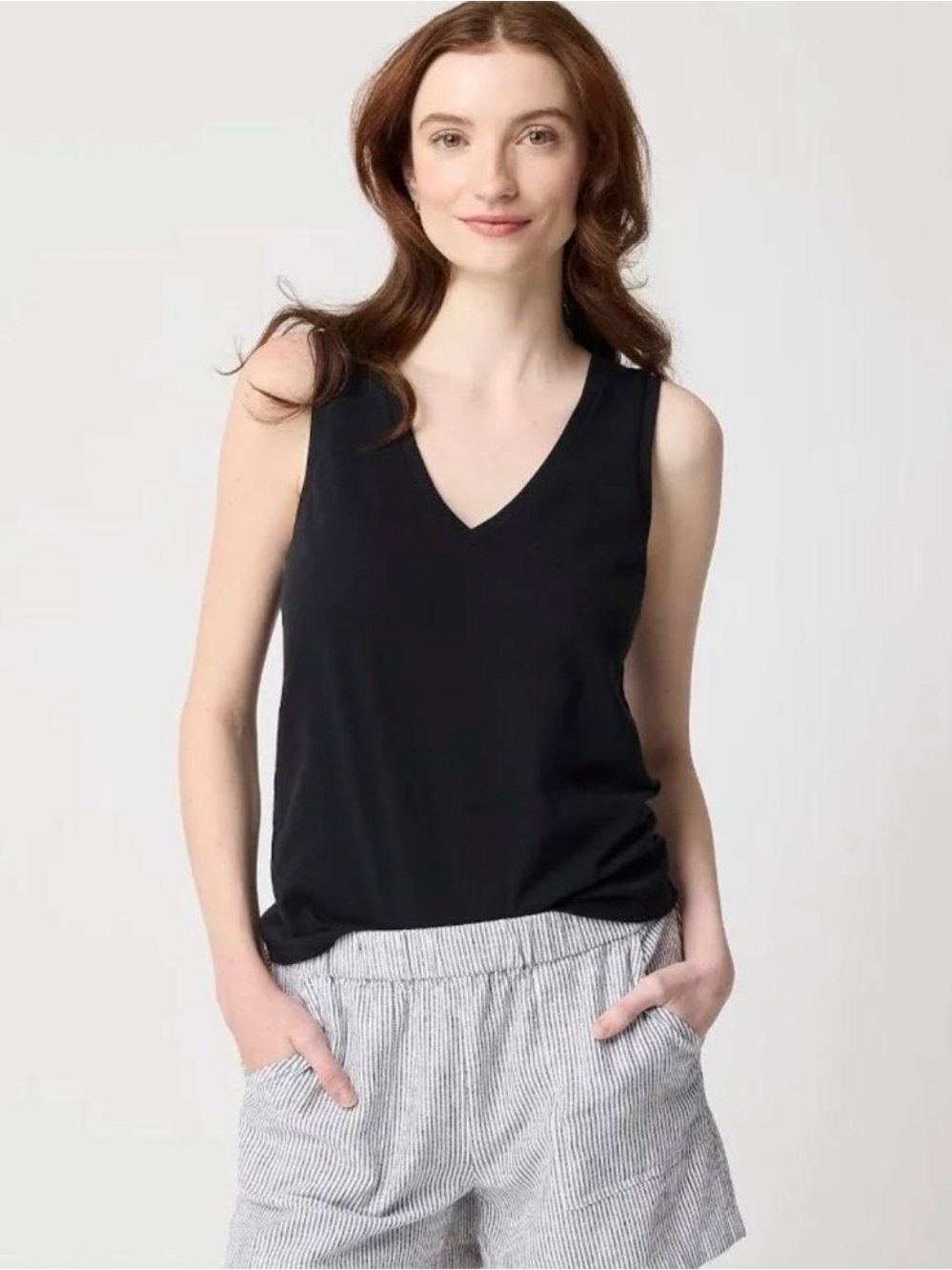 J.Crew Slub Cotton Tank Top XXS Bundle (3) V-Neck Sleeveless Basic